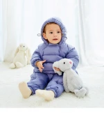 2019 infant winter hooded down jacket Newborn Baby Romper double zippers coats thicken warm outwear for boys and girls coats