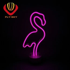 2019 new LED flamingo Neon Sign light and flamingo party supplies for home decoration and gift giving