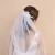 2019 New StyleJewelry white chiffon Flower Wedding Bridal Hair Veils With comb Bridal Veil for Women