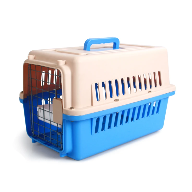 2020 Best Selling Small Animal Dog Travel Carrier Cage / Small Flight Plastic Pet Carrier With Wheels dog cages metal kennels