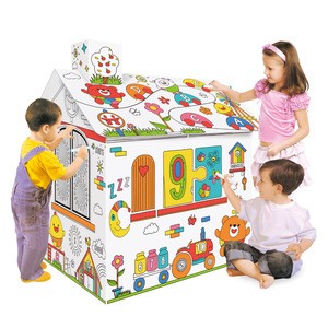 2020 DIY Doole Baby House Big Paper Play House drawing game