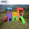 2020 hot sale factory colorful  kid slide club  plastic playhouse with  preschool slide  outdoor playground
