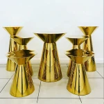 2020 Hot Sale Gold Mirror Wedding Table Wedding Dessert Table Wedding Display Cake Stand Supplies