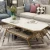 Import 2020 modern for home hotel living room restaurant iron frame bases end table marble center coffee table from China