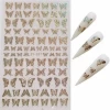 2020 new  fashion glitter  butterfly DIY nail art sticker DIY  for beauty salon