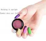 2020 new style Beautiful design mirror chrome solid state nail powder titanium powder