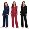 2021 Fashion High Quality Wholesale The New Long Sleeve Loungewear Womens Pajamas