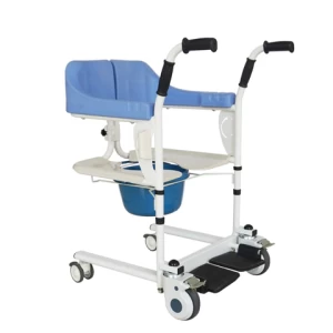 2021 Hot Design Patient Transfer Commode Chair with Wheel