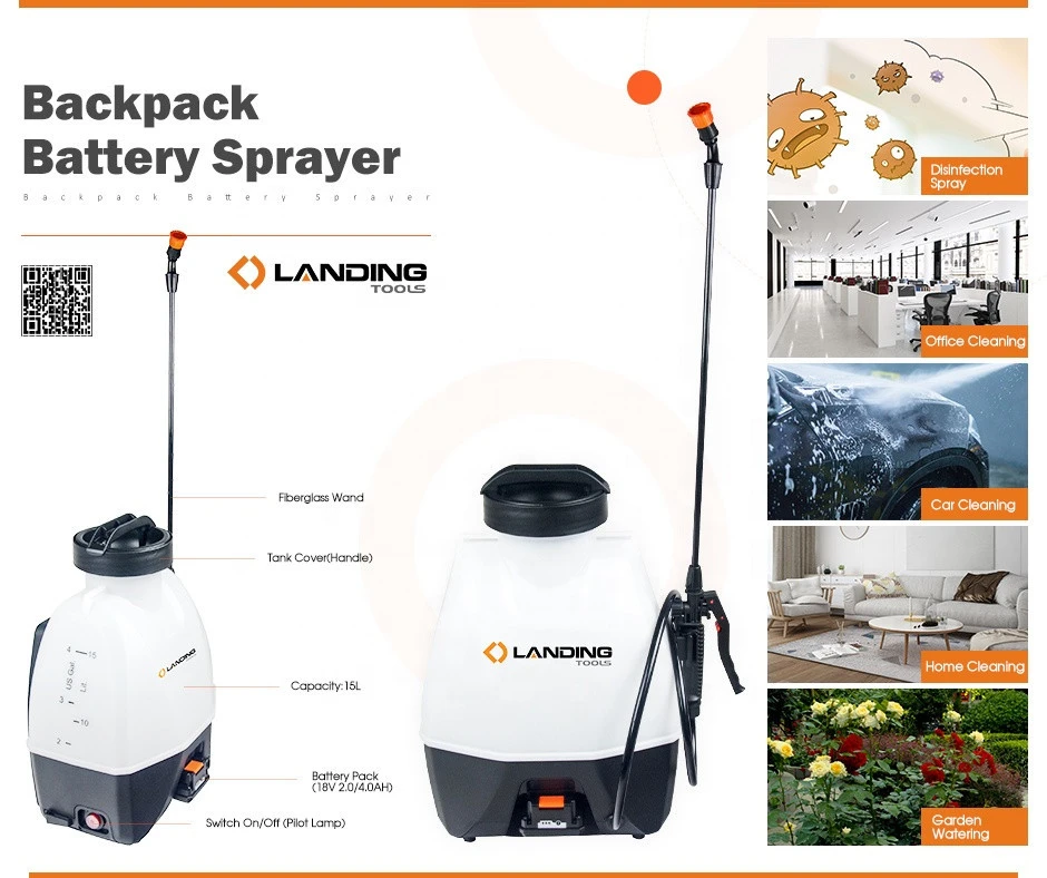 2021 new portable disinfection spray backpack pump sprayer,chemical battery backpack sprayer