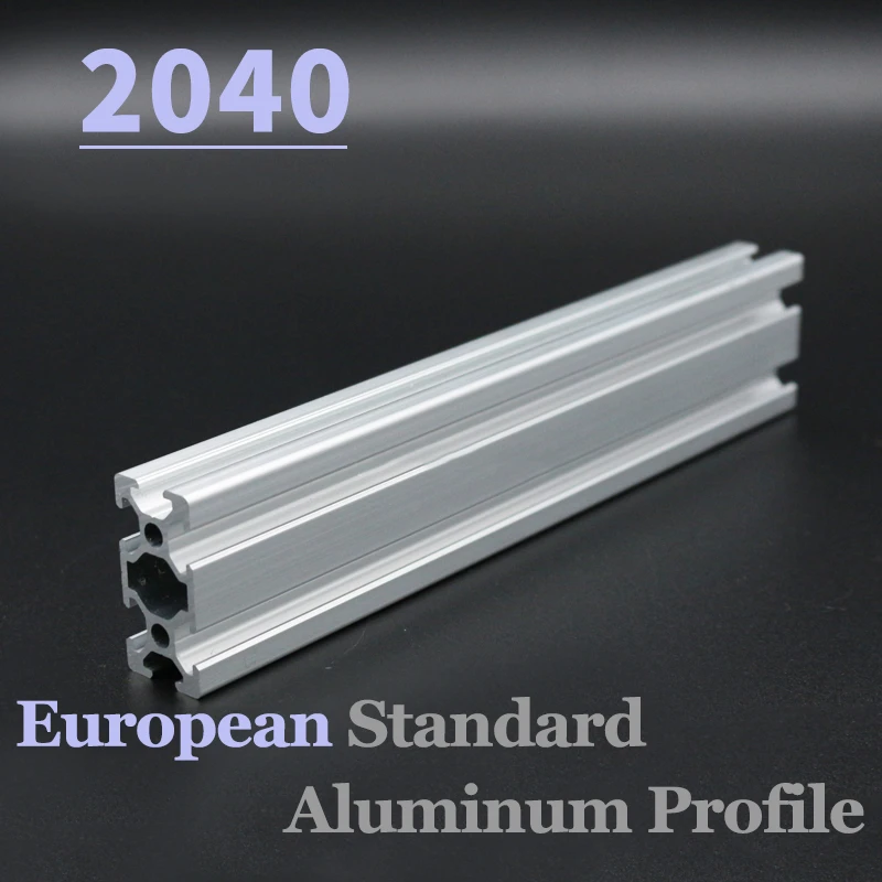 2040 European Standard v solt Industrial Aluminum Alloy Profile 20x40 t slot Length Linear Rail for DIY 3D Printer CNC