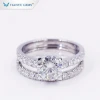 2ctw moissanite diamond rings 14 K yellow solid Gold luxury moissanite diamond wedding jewelry