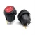 Import 2pin on off round type  black color  10A 250v rocker switch from China