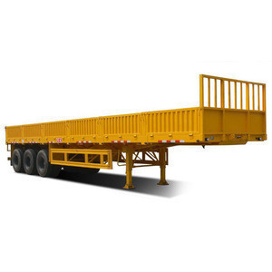 Buy 3 Axles 20ft 40ft Container Platform Flatbed Semi Trailer/truck ...