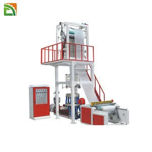 3 Layer Mini Stretch HDPE LDPE PE Film Extruder Agriculture Polyethylene ABA Plastic Film Blowing Machine