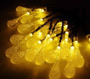 30 LED Solar LED Outdoor String Lights 30 LED Christmas Decorative Water Drop Fairy Lights 1 buyer