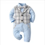 3028  Fall Children Newborn Baby Boy Clothes Latest Design Cotton High Quality Soft First Impressions Clothes