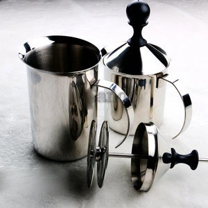 304 Stainless steel Coffee Milk Foam Jug Maker With Double-layer