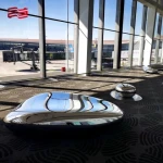 304 Stainless steel modern style art furniture Material use the food grade stainless steel sculpture mirror craft art decoration