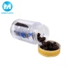 30ml 50ml 60ml 100ml 150ml Open Mouth Plastic Health Care Products Container Medical Pill Saffron Bottle With Gold Silver Lid