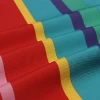 320D taslan fabric with colorful stripe print