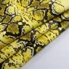 350gsm snake skin foil print synthetic leather pu suede fabric for clothing