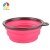 Import 350ml/1000ml Portable Outdoor Travel Pet Dog Bowl Silicone Folding Bowls Food Drinking Water Pet Product Bowls with Buckle from China