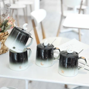 3.75 inch Irregular Nordic Coffee Mug Decorative Handmade Ceramic Coffee Mugs