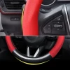 37cm 38cm Car Steering Wheel Cover Punching Leather Carbon Fiber Pattern Protection Fit For Toyota