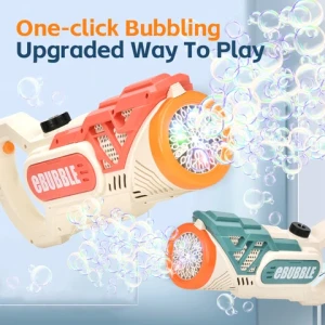 39 Holes Rocket Launcher Bubble Toys Rocket Boom Bubble Gun Gatling Bubble Machine For Adults Children