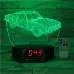3D acrylic Line Lamp Led Night Light 3D Optical Illusion Lamp Night with driving car shape photo