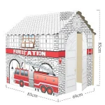 3D Creative doodle cardboard toys coloring painting house for kids  diy