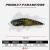 Import 3D eyes fishing floating 65mm/8.5g OEM trollong bait minnow from China