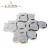 Import 3d marble mosaic flower marble with gold inlay from China
