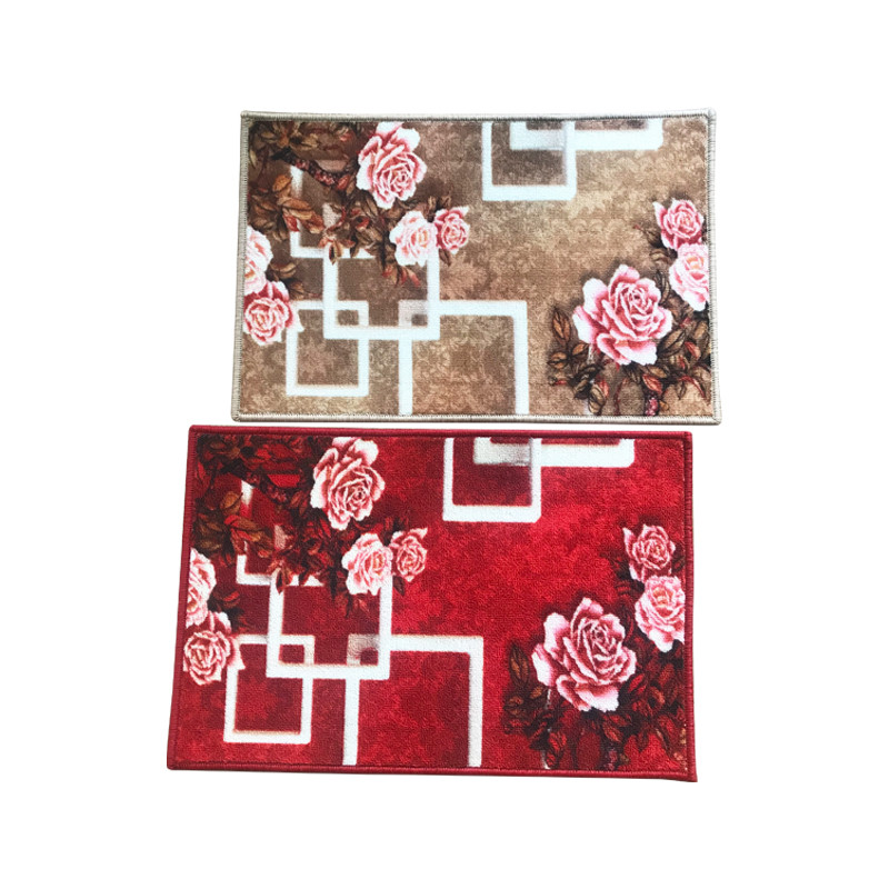 3D printed polyester printing with rubber backing shoe scrapper doormat quality price comfortable area rugs