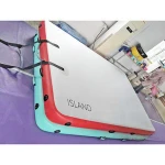 3x2x0.2m red water raft fishing deck inflatable dock pool float platform dock floating tube
