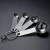 Import 4pcs stainless steel measuring spoon set kitchen baking tool spoon Measuring cup from China