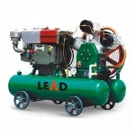 5-7 Bar Small portable Piston Drilling Air-Compressor with diesel engine for quarry mining