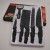 5 pcs with a gift box  stainless steel kitchen non-stick coating knife set