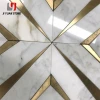 50% Off Marble Crystal White Glass Metal Mable Mosaic For Hotel Project