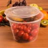 500ML Clear Round Disposable Plastic Food or Soup Container