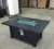 Import 5,5000 BTU Black coated  aluminum outdoor rectangle Propane gas fire pit tables from China