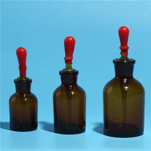 60ml amber glass rubber nipple cheap dropping bottle