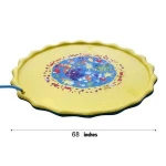 68" Outdoor Garden Sprinkler Pad Mat Splash Water Play Mat