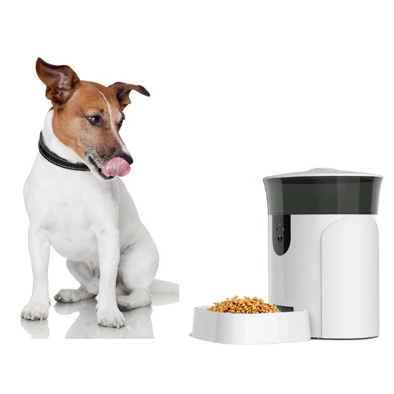 6L Automatic Smart Pet Feeder Cat Dog Food Dispenser ABS WiFi Alexa Tuya APP Control Feeding Bowls Machine With Video Monitor