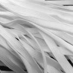 6mm Knitted Elastic Tape white color hot Elastic webbing High expansion crochet mask-rope Accessories band