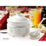 6PCS SOUP TUREEN SET 6.5"7.5"8.5"9.5"10.5"12"