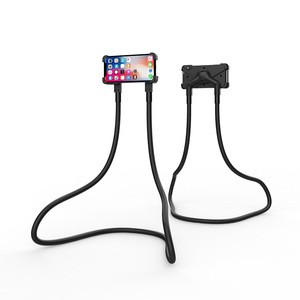 7-10&quot; Rotary Foldable Desk Stand Bracket gooseneck tablet pc holder Black