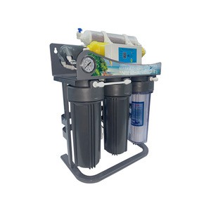 7 stage Domestic RO water  filter with stainless steel frame and pressure gauge