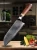 Import 8 Inch Kitchen Chef Knife Ultra Sharp Damascus Steel Santoku Knife with Ebony Olive Wood Resin Handle from China