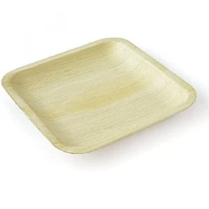 8 Inch Square Shallow Areca Leaf Plate